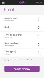 Mobile game HUB - screen